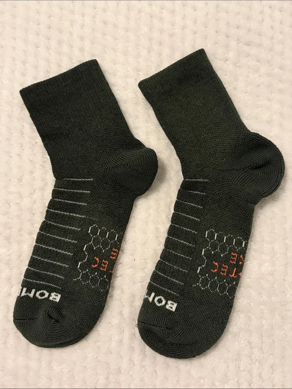 NWOT Bombas Hiking Quarter Socks, 1 Pair Dark Gray - Medium